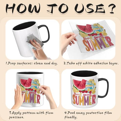UV DTF Cup Wrap Transfer Stickers, 2 Sheets Summer Watermelon Rub On Transfers for Tumblers Glass Cups Mugs Water Bottles - style: Summer Watermelon