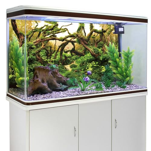 AWERT 48x24 inches Aquarium Background Branches Aquarium Background Aquatic Plant River Bed & Lake Fish Tank Background Vinyl Background