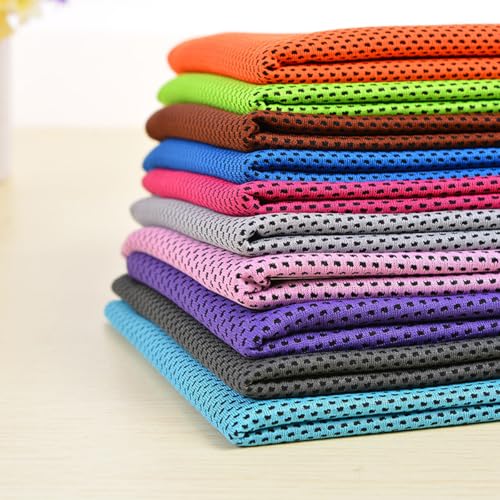 Cooling Sports Towel 30x90cm Instant Cool Gym Towel Sweat Absorbent Cold Feel Microfiber for Workout Yoga Running Hiking Outdoor Travel Light Blue