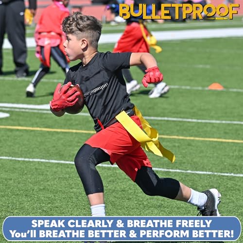 Bulletproof Youth Mouth Guard: Thinnest Most Breathable Kids Mouthguard! - color: Lava Black, size: YOUTH