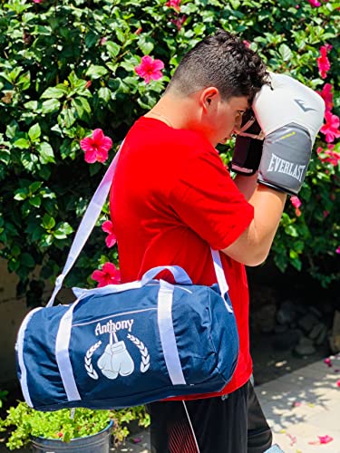 Personalized Sport/Gym Roll Duffel Bag - Boxing - color: Navy, style: Boxing