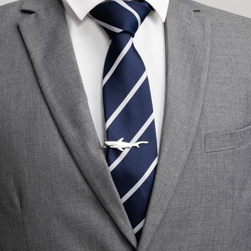 HAWSON 2/2.2 Inch Various Tie Clips for Men Unique, Personalized Novelty Tie Bars Pins Tacks, Funny Theme Wedding Holiday Gifts for Husband Groomsmens - style: Shark