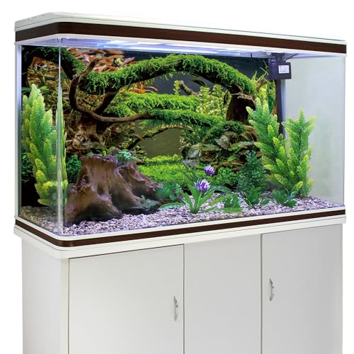 AWERT 30x12 inches Aquarium Background Branches Terrarium Background Aquatic Plant River Bed & Lake Fish Tank Background Vinyl Background