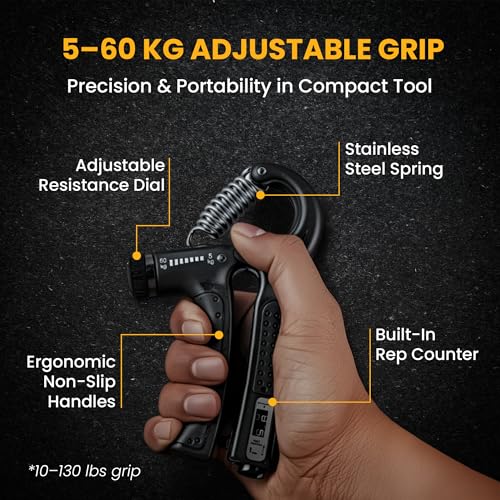 Twister Arm Trainer for Men & Women – Adjustable Forearm & Hand Grip Strengthener – Upper Body Workout Equipment with Travel Bag