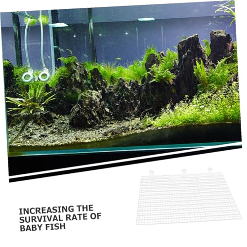 Totority Fish Tank Divider Board with White Plastic Panels and Suction Cups Aquarium Isolation Screens for Separating Fish Suitable for Betta and Aquatic Tank Separation
