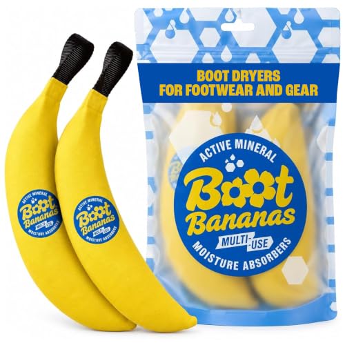 Boot Bananas Shoe Moisture Absorbers - Reusable Inserts for Shoes and Boots