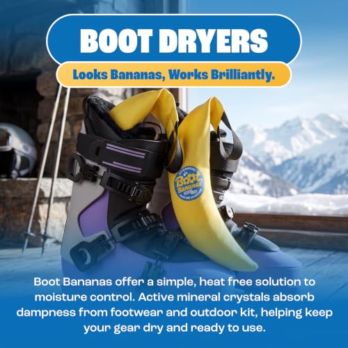 Boot Bananas Shoe Moisture Absorbers - Reusable Inserts for Shoes and Boots