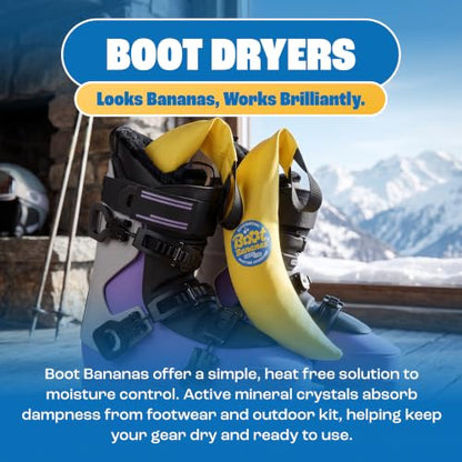 Boot Bananas Shoe Moisture Absorbers - Reusable Inserts for Shoes and Boots