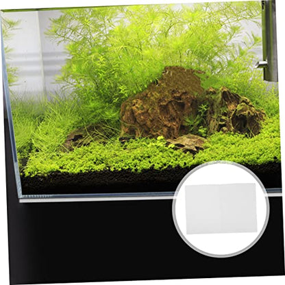 TOYANDONA Reptile Terrarium Cushioning Mat Shockproof Fish Tank Pad Thickened Nonslip Bottom Mat for Aquariums for Heat Preservation and Absorption White - color: White