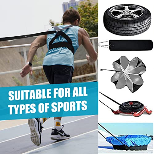 Sled Harness Workout Resistance and Assistance Trainer Physical Training Resistance Rope Kit Improving Speed, Stamina and Strength - color: 13.1FT