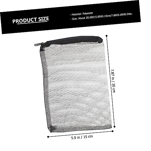 15pcs Net Bags for Fish Tank Water Filtration Washable Mesh Bags Zippers to Prevent Media Loss and Protect Pump