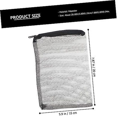 15pcs Net Bags for Fish Tank Water Filtration Washable Mesh Bags Zippers to Prevent Media Loss and Protect Pump