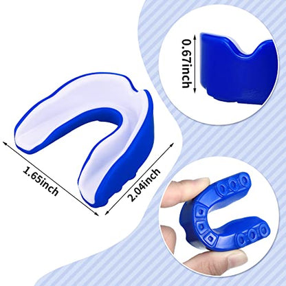 Frienda Adult Mouth Guards for Sports with Case - color: Blue, White