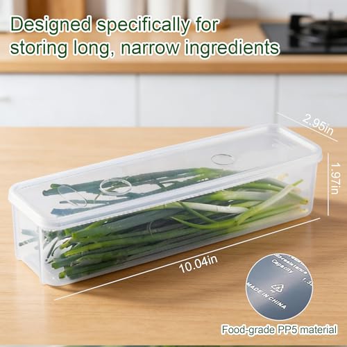 3Pcs Stackable Food Storage Containers, Snackle Box Container Portion Control, Fridge Organizer with Removable Drain Plate & Lid for Fish, Meat, Fruits, Vegetables