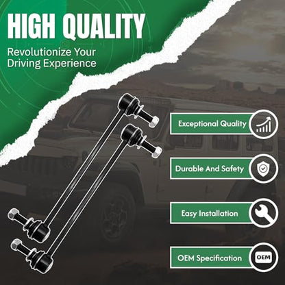 ‎‎2PCS Front Stabilizer Sway Bar End Links Fit for Compatible with Cadillac 2010 2011 2012 2013 2014 2015 2016 SRX K750414 - size: K750414-2PC