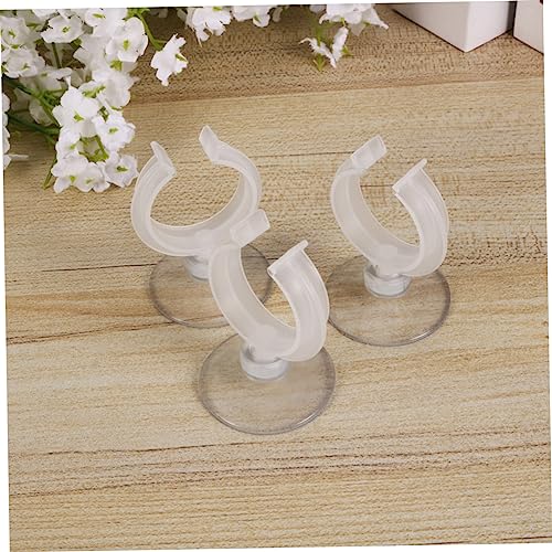 balacoo 6pcs Aquarium Fixed Clip Air Tubing Holder Airline Holder Taper Candles Acrylic Fish Tank Fish Tank Hose Clamp Candle Holder Cup Holder Water Holder Window Heater