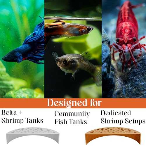 Shrimp Breeding Protector | Shrimp Breeding Cave Aquarium Tunnel (Light Brown) - color: Light Brown