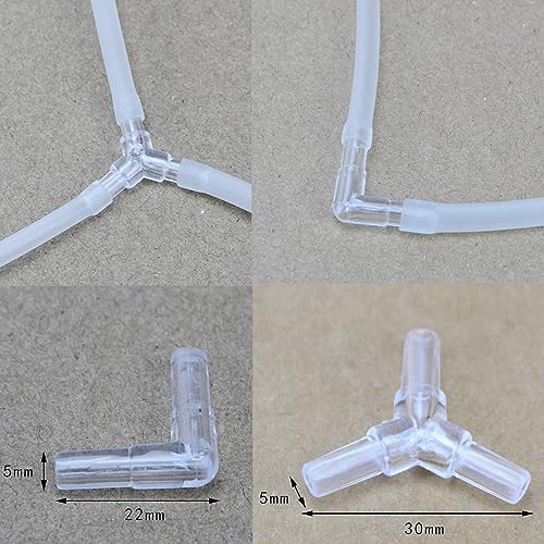 Aquarium Air Pump Accessories - Contains Airline Tubing, Control Valve, Air Stones, Connectors, Check Valves, Suction Cups