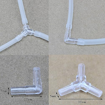 Aquarium Air Pump Accessories - Contains Airline Tubing, Control Valve, Air Stones, Connectors, Check Valves, Suction Cups
