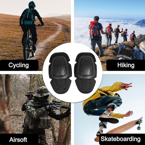 G3 Tactical Knee Pads Black | 1 Pair Protective Knee Pads Inserts for Tactical Airsoft Paintball Hunting Combat Military Pants - color: Black