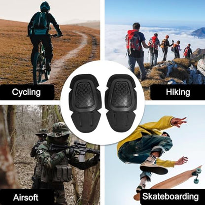 G3 Tactical Knee Pads Black | 1 Pair Protective Knee Pads Inserts for Tactical Airsoft Paintball Hunting Combat Military Pants - color: Black
