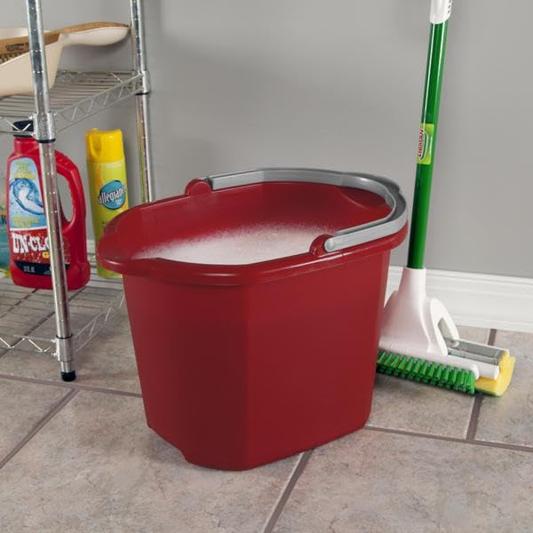 STERILITE 11215806 16Qt Red Dua Spout Pail