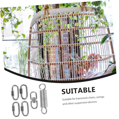 Hammock Chair Spring Hanging Kit Set, Heavy Duty Stainless Steel