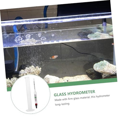 Veemoon 1set Hydrometer Kit for Testing Includes Portable Salinometer and Measuring Cylinder for Accurate Aquarium and Aquaculture Monitoring