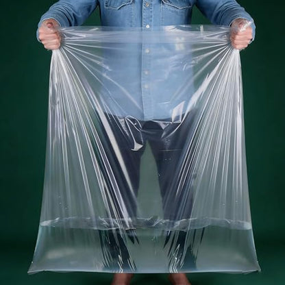 Large Plastic Bags 38 x 58 Inches Big Clear Storage Bags Great for Moisture proof, Dust proof, Luggage, Suitcase, Comforter, Appliances and More (5 Pack)