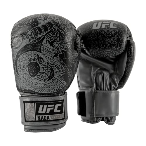 UFC Thai Naga Training Gloves - color: Black, size: 18oz