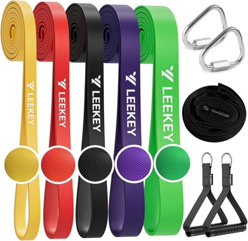 Resistance Bands for Pull Up Assist, Stretch Bands & Exercise Workout Set - color: 15-125LBS PULL UP