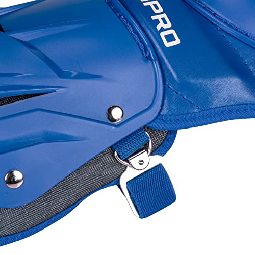 Champro Optimus Pro Catcher/Umpire Leg Guards - color: Royal, size: 14.5"