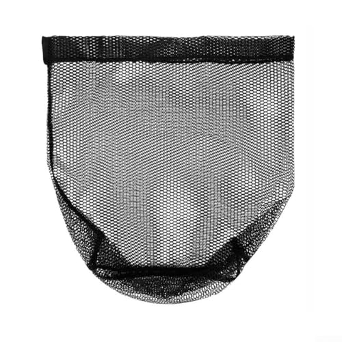 Nylon Mesh Bag Replacement Heavy Duty Landing Net Head, Ten-Thread Woven Fish Net for Saltwater Freshwater, Large Diameter Netting 50cm Boat Fishing Repair Kit(45cm)