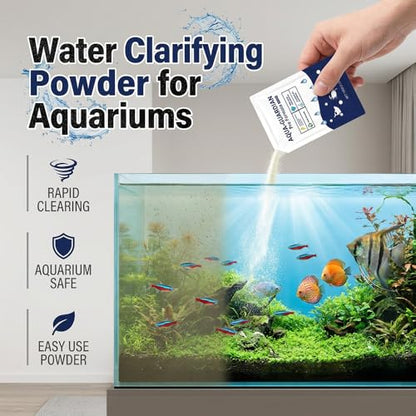 Aquatic Care Powder for Pond and Aquarium, 2026 New Aquatic Care Powder for Fish Shrimp & CrabEasy-Mix Pond and Aquarium Water Care Support, Maintenance Friendly Daily Water Care,100g (1)