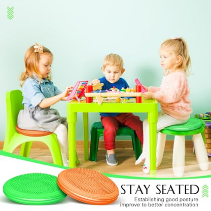 Libima 8 Pcs Wiggle Seat Inflated Wobble Cushion for Kids - color: Neon Color