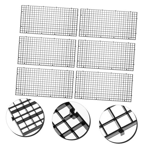 Abaodam 6Pcs Fish Tank Divider Meshes Aquarium Isolation Net for Fish Tank Bottom Filtration Plates Easy Install Divider for Pet Fish and Tank Decoration