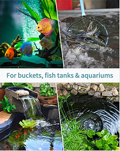 Pawfly 8 Inch Air Stone Bar Micro Bubble Diffuser Release Tool with Suction Cup Clip Accessory for Nano Air Pumps DWC Buckets and Fish Tanks