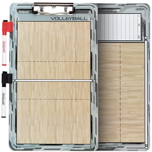 GoSports Premium Dry Erase Coaches Clipboards – Basketball, Baseball, Football, Soccer, Hockey, Volleyball, Lacrosse - color: Volleyball