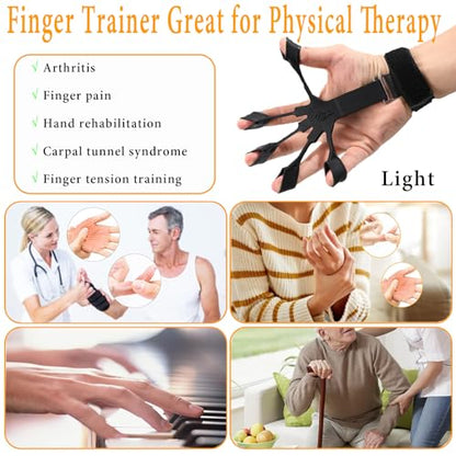 Grip Strength Trainer with Forearm Strengthener, Hand Grip Strengthener, Hand Extension Exerciser, Stress Relief Ball and Hand Grip Strengthener for Muscle Building and Injury Recover(5 PCS) - color: 01-Camouflage-Black