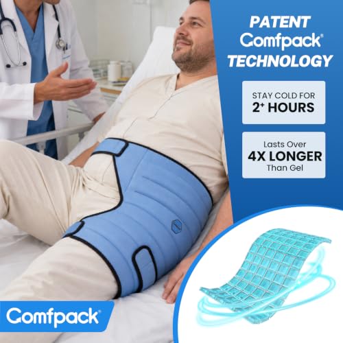 Comfpack Hip Ice Pack Wrap After Surgery,2 Hours Long Lasting Cold Therapy - size: Large