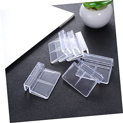 Abaodam 10Pcs Transparent Fish Tank Cover Bracket Durable Plastic Aquarium Support for Tanks for Tropical Fish Aquariums and Home Decor