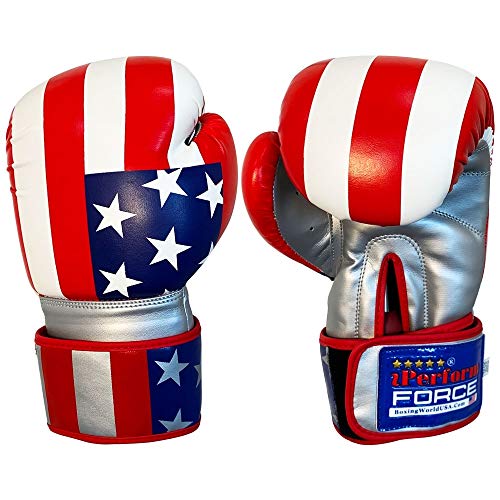 Training Boxing Gloves Plain American Russian Themes Gloves for Workouts Gym Practice - size: 14 Oz, style: American Theme