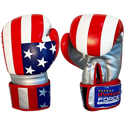 Training Boxing Gloves Plain American Russian Themes Gloves for Workouts Gym Practice - size: 12 Oz, style: American Theme