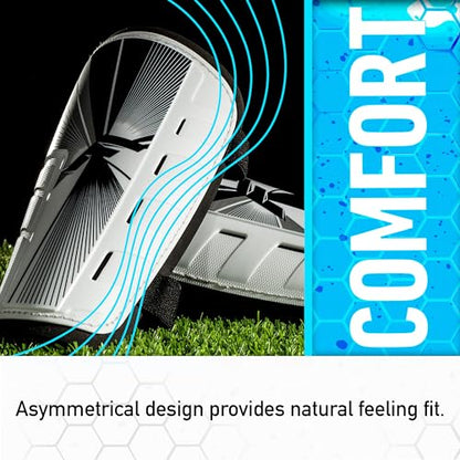 Franklin Sports Soccer Shin Guards for Youth + Adults - Superlight Shin Guards for Men, Women + Kids - (2) Shin Guard Set for Boys + Girls - size: Medium