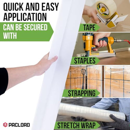 Extra-Wide 48" x 3" x 3" Reinforced Cardboard Edge Protectors (Pack of 100) – 0.16" Standard-Duty Thickness – Cardboard Edge Protectors for Shipping – American Quality Pallet Edge Protector