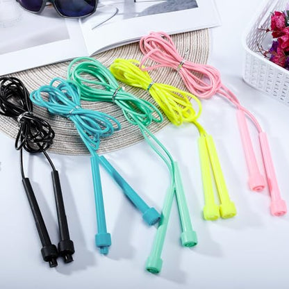10 Pack Jump Ropes for Kids, Adjustable Jumping Ropes, 5 Colors
