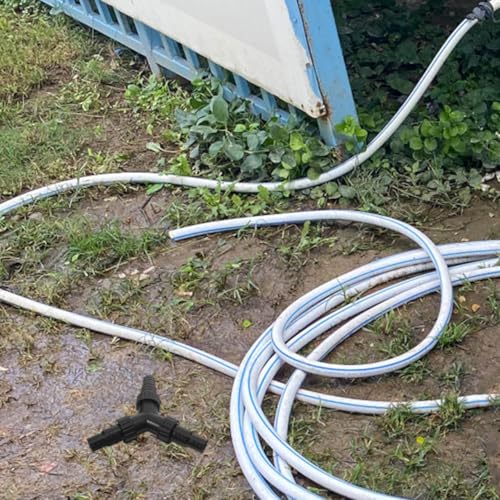 Abaodam Water Pump Tee Connector for Aquarium and Fountain 3-Way Hose Splitter Adapter Compatible with 0.79In and 0.98In Tubing Submersible Pump Accessory for Indoor Fish Tank and Garden Pond