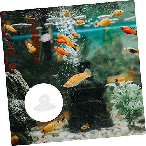 Happyyami 25pcs Aquarium Cups for Airline Tubing Fish Tank Accessories Strong Hold for Air Tubing for Smooth