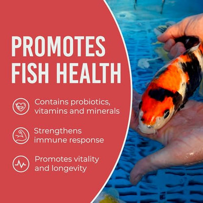 Blue Ridge Koi Fish Food 2lb - Koi Food Mini Growth Formula, Goldfish Food, Premium Fish Food for Ponds, Ponds Fish Food, Floating Pond Pellets - size: 2 Pound (Pack of 1)
