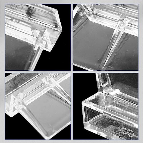 OSALADI 16pcs Acrylic Aquarium Lid Support Clips for Fish Tank Cover and Easy to Install Aquarium Accessories for Covers